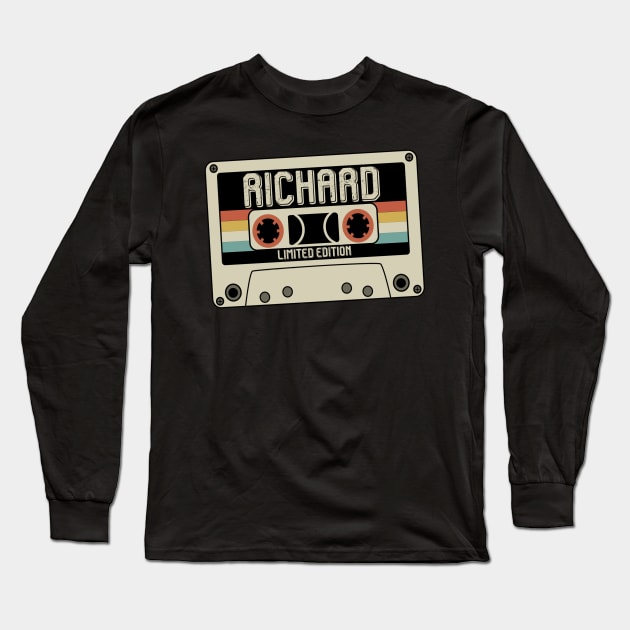 Richard - Limited Edition - Vintage Style Long Sleeve T-Shirt by Debbie Art